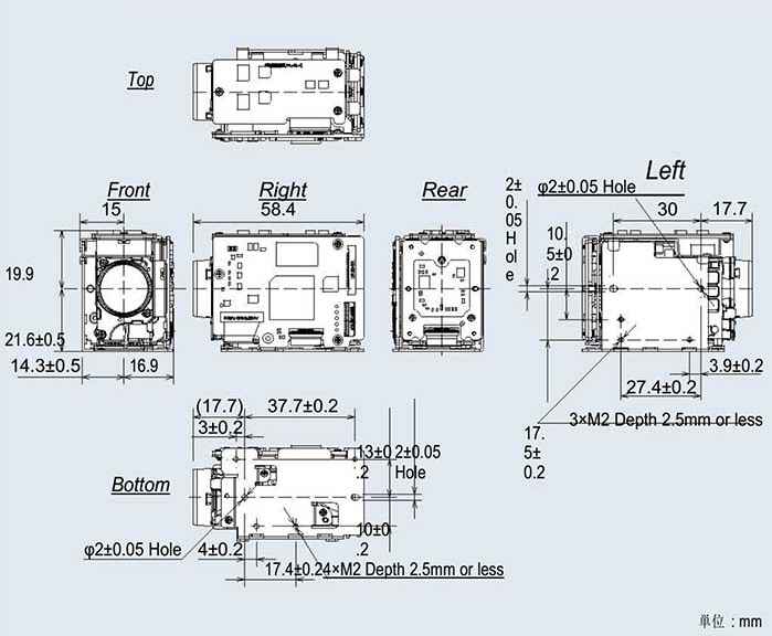 VRS-MH8100产品尺寸结构图